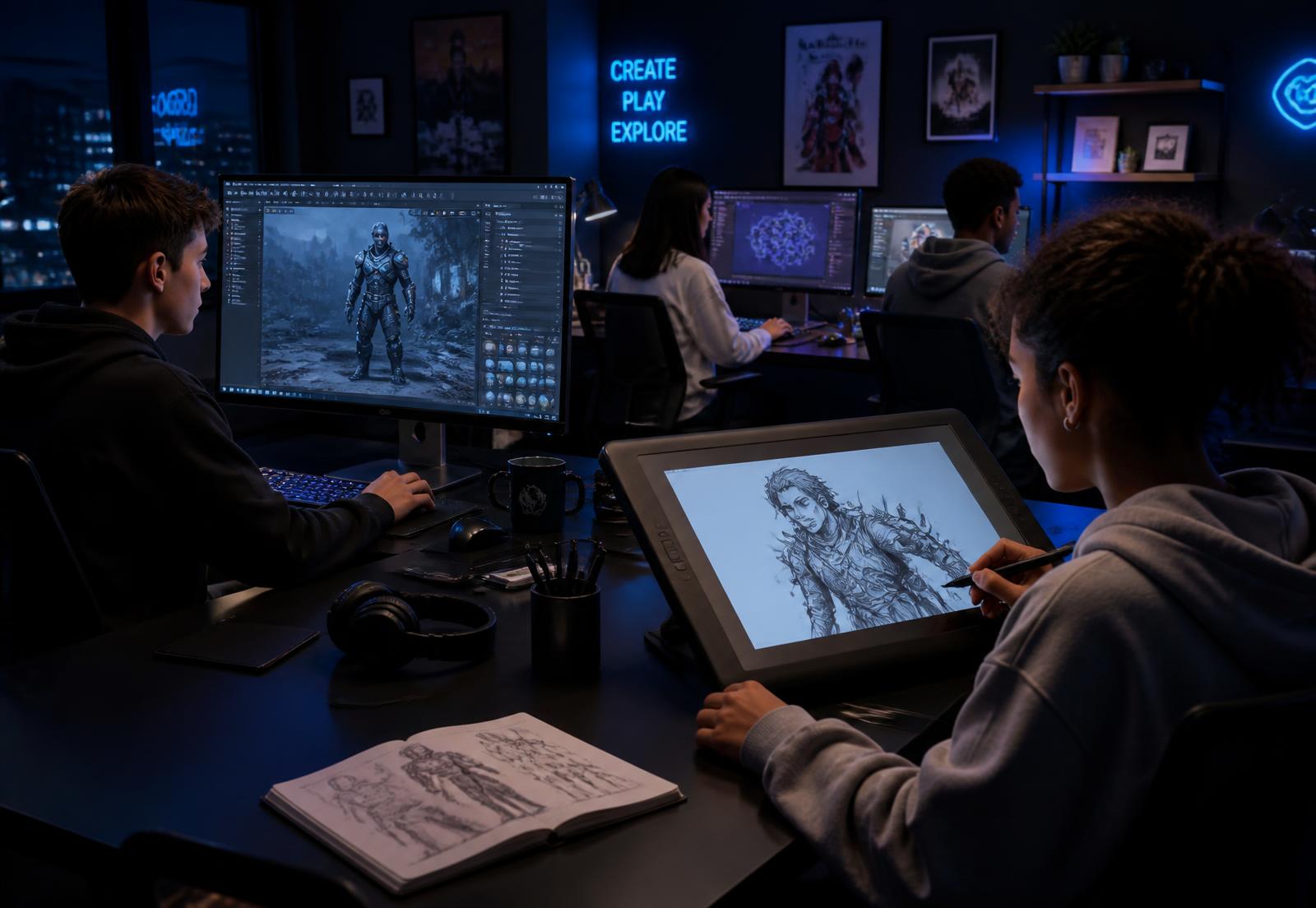 3D Art, Animation & VFX Foundations certification track at IV Studio